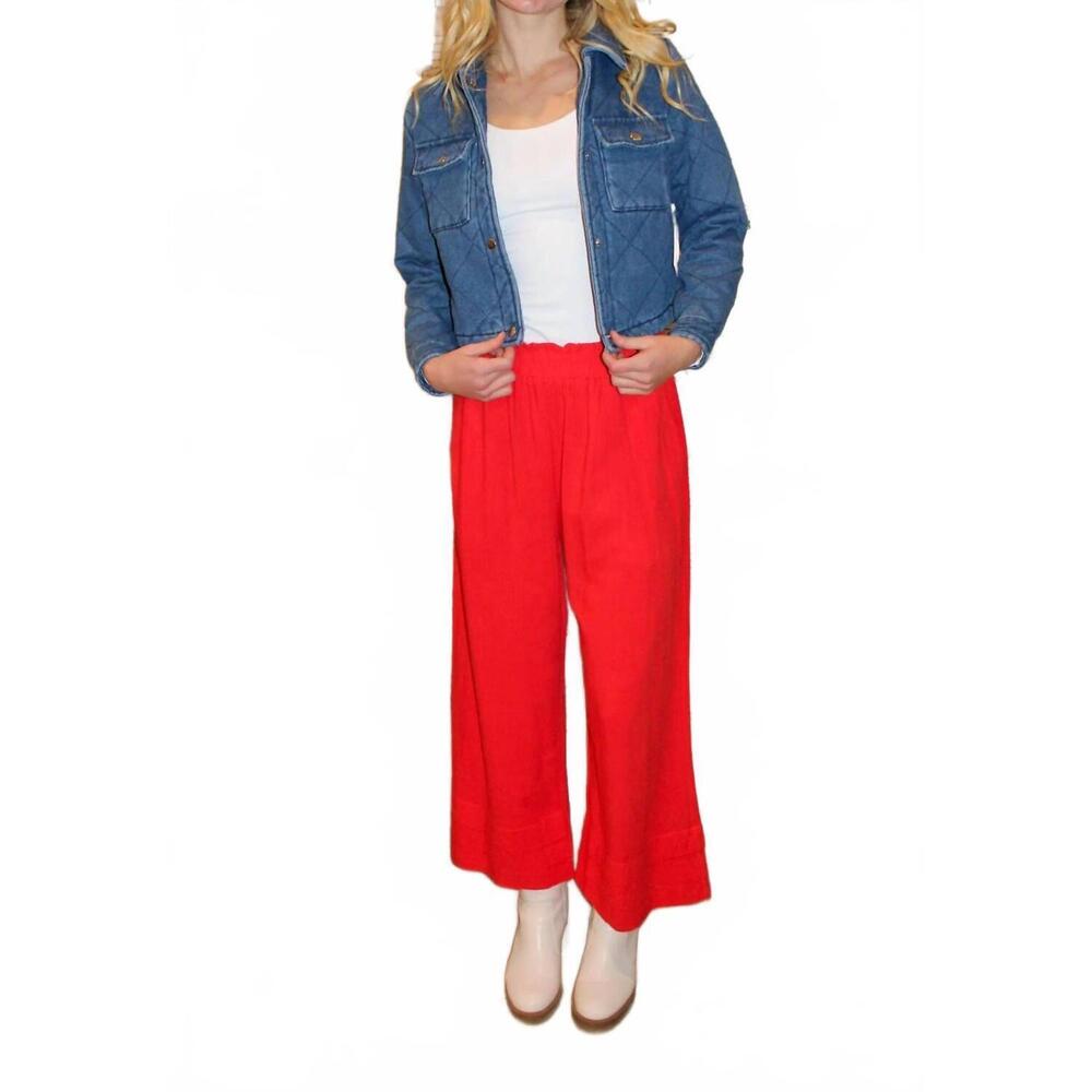 NEW ALLIE ROSE reagan wide leg pants in red